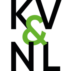 Bildmarke Künstler*innen Vor- und Nachlässe (Buchstaben KV NL in schwarz, verbunden durch ein gründes &)